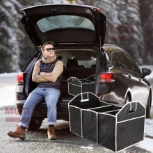 Сумка - органайзер в багажник и салон автомобиля - в машину авто 3 отделения боковые карманы