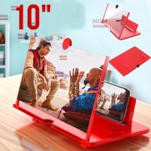 Универсальный увеличитель экрана телефона ENLARGED SCREEN MAGNIFIER_ 3D Подставка для любой модели смартфона Красный