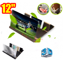 Увеличитель подставка для экрана телефона 3D ENLARGED SCREEN - подставка для смартфона из тёмного дерева