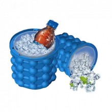 Портативная форма для льда из силикона ICE CUBE MAKER Ёмкость для изготовление льда - охлаждение напитков Синий Портативная форма для льда из силикона ICE CUBE MAKER Ёмкость для изготовление льда - охлаждение напитков Синий