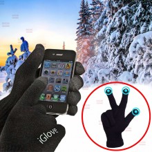 Перчатки для управления сенсорного экрана смартфона, планшета - 3 пальца для гаджетов универсальный размер унисекс зима