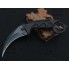 Металлический нож с чехлом CS GO Керамбит КС ГО - Острый клинок из игры с кольцом под палец Чёрный