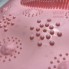 Силиконовый массажный коврик для массажа ног и чистки стоп MASSAGE BATH MAT с креплением на присосках на пол, в ванную, душ Розовый