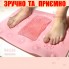 Силиконовый массажный коврик для массажа ног и чистки стоп MASSAGE BATH MAT с креплением на присосках на пол, в ванную, душ Розовый