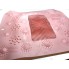 Силиконовый массажный коврик для массажа ног и чистки стоп MASSAGE BATH MAT с креплением на присосках на пол, в ванную, душ Розовый