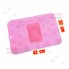 Силиконовый массажный коврик для массажа ног и чистки стоп MASSAGE BATH MAT с креплением на присосках на пол, в ванную, душ Розовый