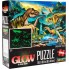 Пазлы светящиеся в темноте ДИНОЗАВРЫ PRIME 3D 1000 элементов PUZZLE DINOSAUR VALLEY