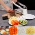 Механическая картофелерезка ручная овощерезка из нержавеющей стали две насадки для быстрой равномерной нарезки вареных овощей картофеля картошки фри компактная с эргономичной ручкой