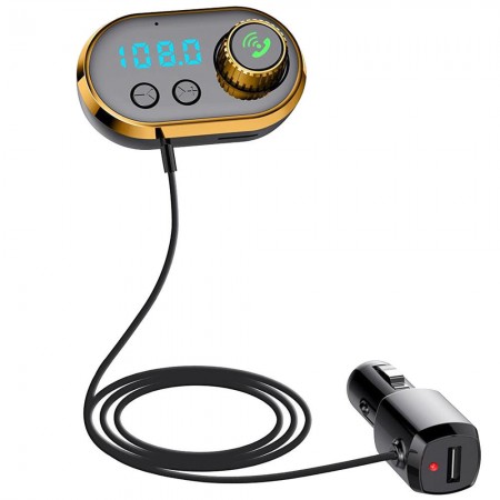 FM-трансмиттер Модулятор MGM CAR Q16 BT Aroma с ароматизатором для авто Car FM Player New Model Black/Gold