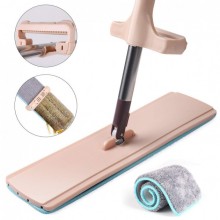 Швабра лентяйка Spin Mop 360 Plus с отжимом New Model бежевая
