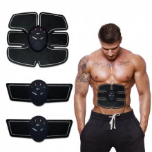 Миостимулятор для пресса и бицепсов Fitness EMS Fit Boot Toning 3 в 1 Массажер Тренажер New Model Black